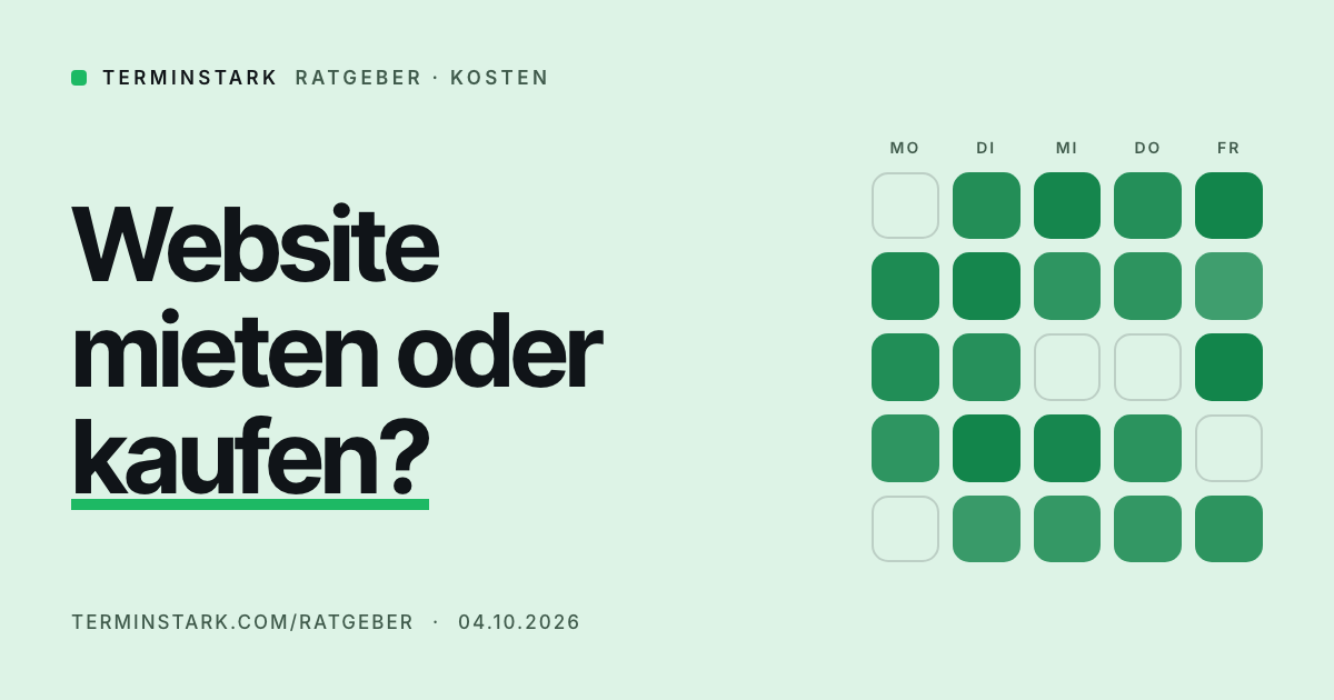 Website mieten oder kaufen: Wem gehört die Seite Ihrer Praxis?